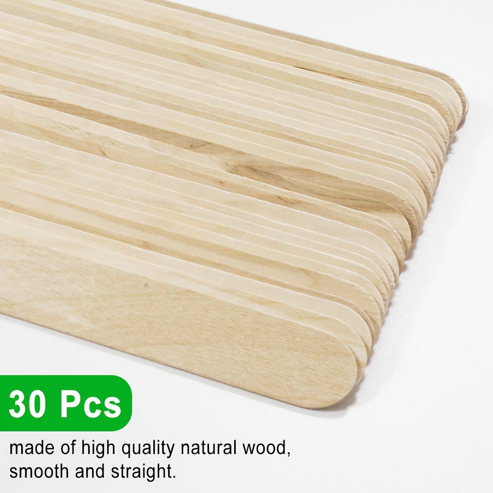 Natural Wood Craft Sticks For Diy Crafts Waxing Ice Cream - Temu