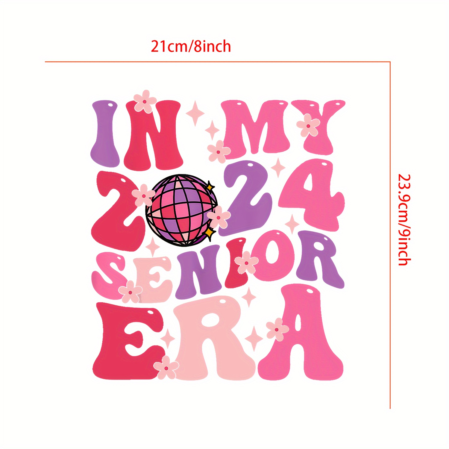 Happy New Year 2024 Disco Ball Pattern Heat Transfer - Temu