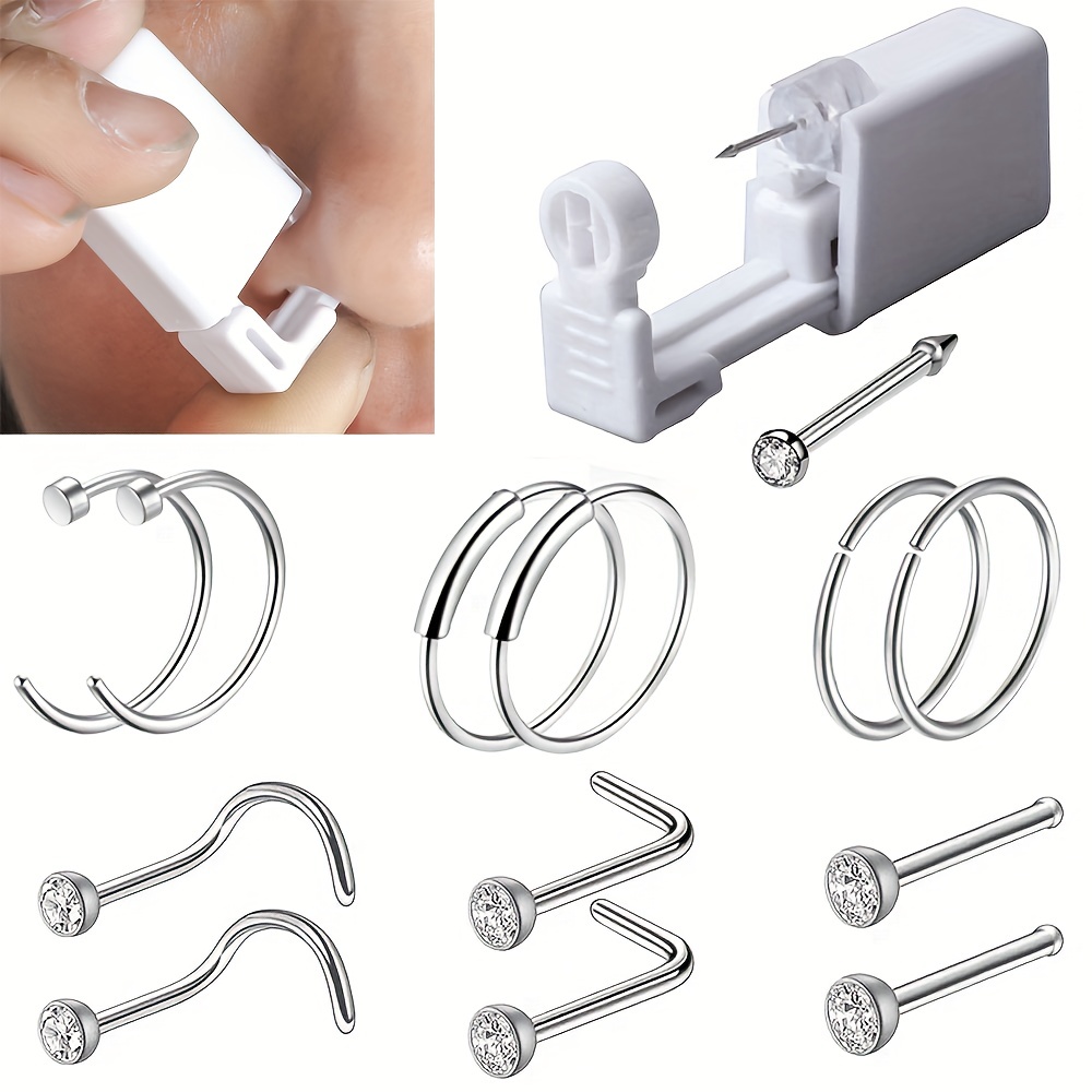 Disposable Sterile Ear/nose Piercing Kit Self Ear/nose - Temu
