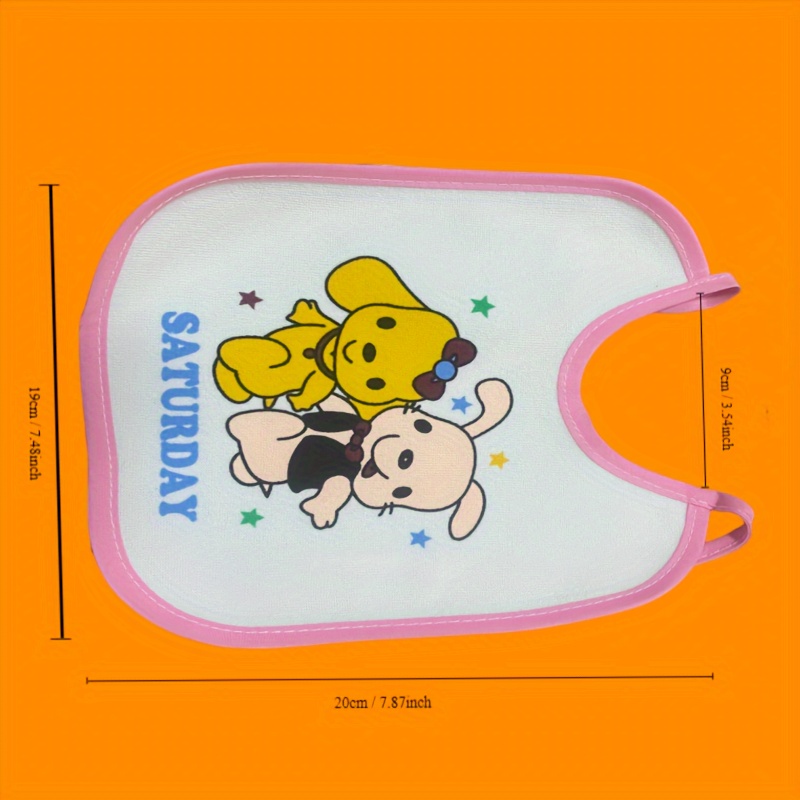 One-Week Non-Repeating, Drawstring High Quality, Washable, Reusable Newborn Burp Cloth