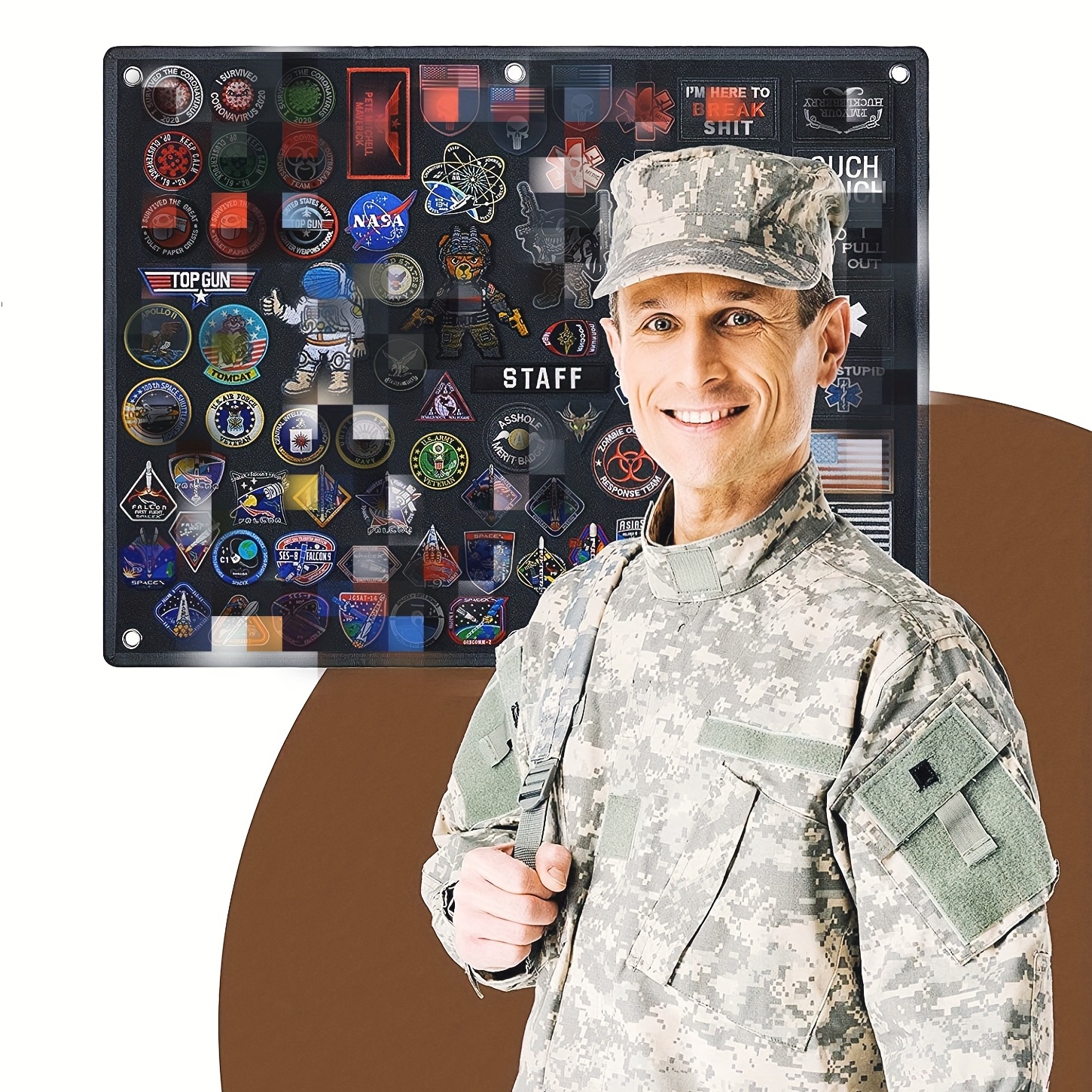 tactical patch display panel holder board