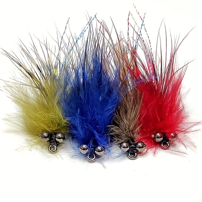 4/8pcs Hand Tied Fly Fishing Flies Bait, Colorful Streamer Artificial Bait  Hook For Pike, Trout, Salmon, Bass, Musky, And Pickerel, Fishing Accessorie