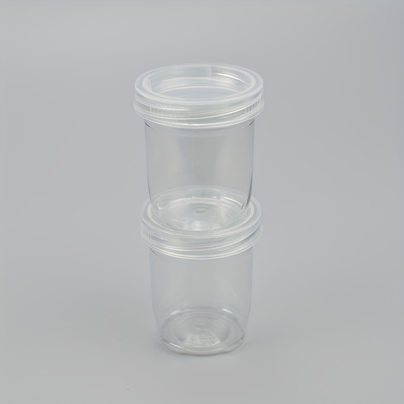 5PCS Portable Household Sealed Transparent Jars Large Cylindrical