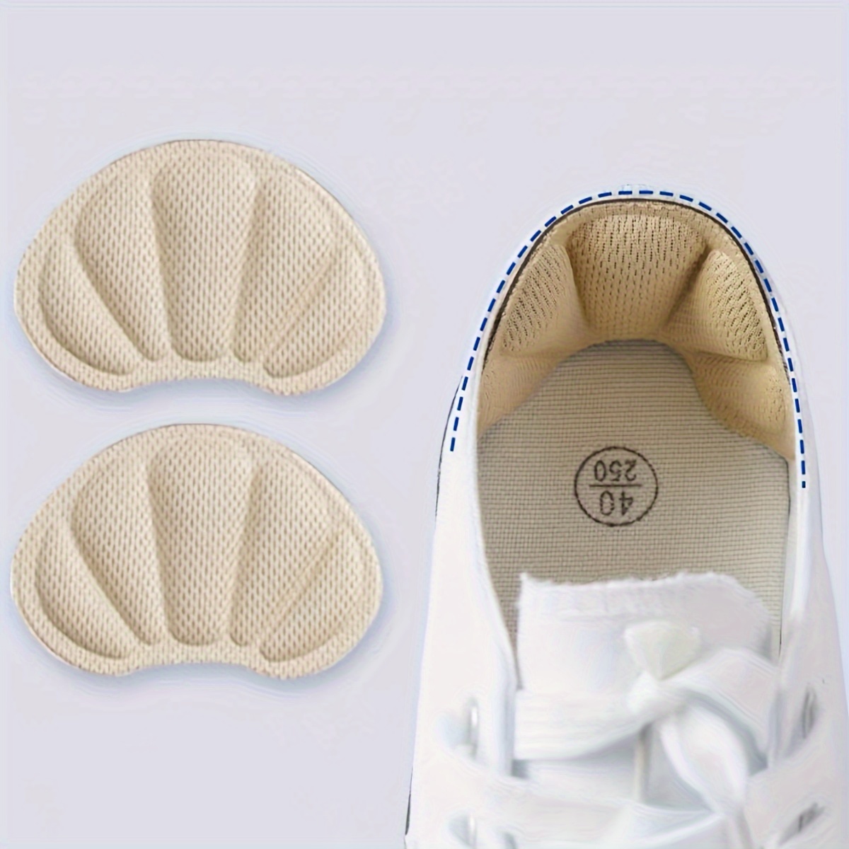 A Two-piece Set In 4 Colors, Featuring Soft And Comfortable Heel Pads To Protect And Reduce Shoe Size