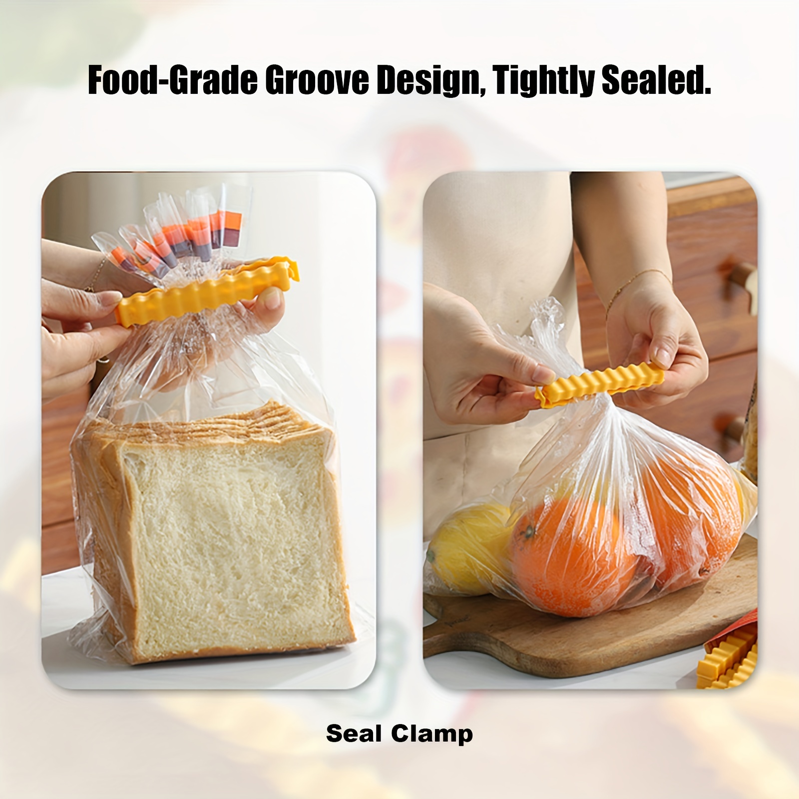 6 12pcs Plastic Clips Magnetic Chip Clip Bags Food Bag Clips - Temu