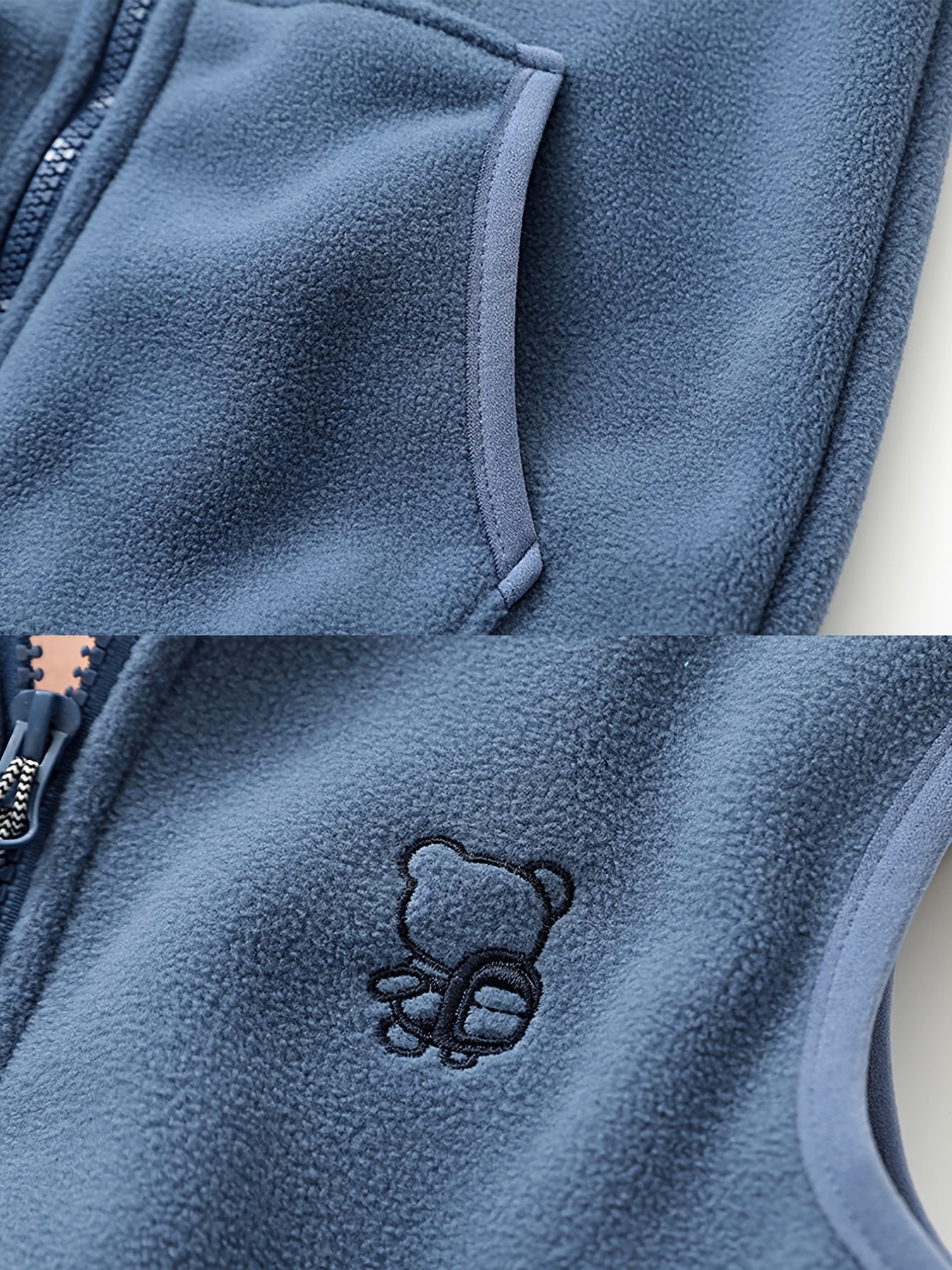 Boys Teddy Fleece Zip Vest