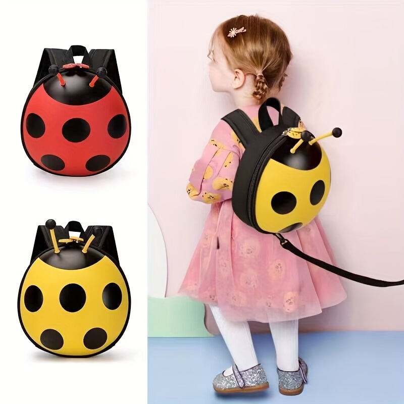 

Children's Anti Loss Backpack For Boys And Girls, Cute Ladybug Small Bag For Infants And Toddlers Aged 1-3