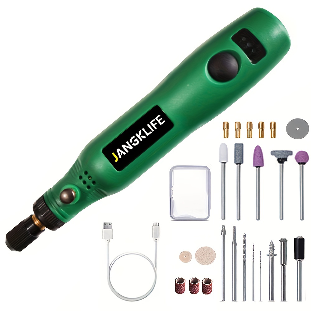 Mini Rotary Tool Kit,Small Handheld Electric Grinder Manicure Set for  Sanding, Polishing, Drilling, Etching, Engraving, DIY