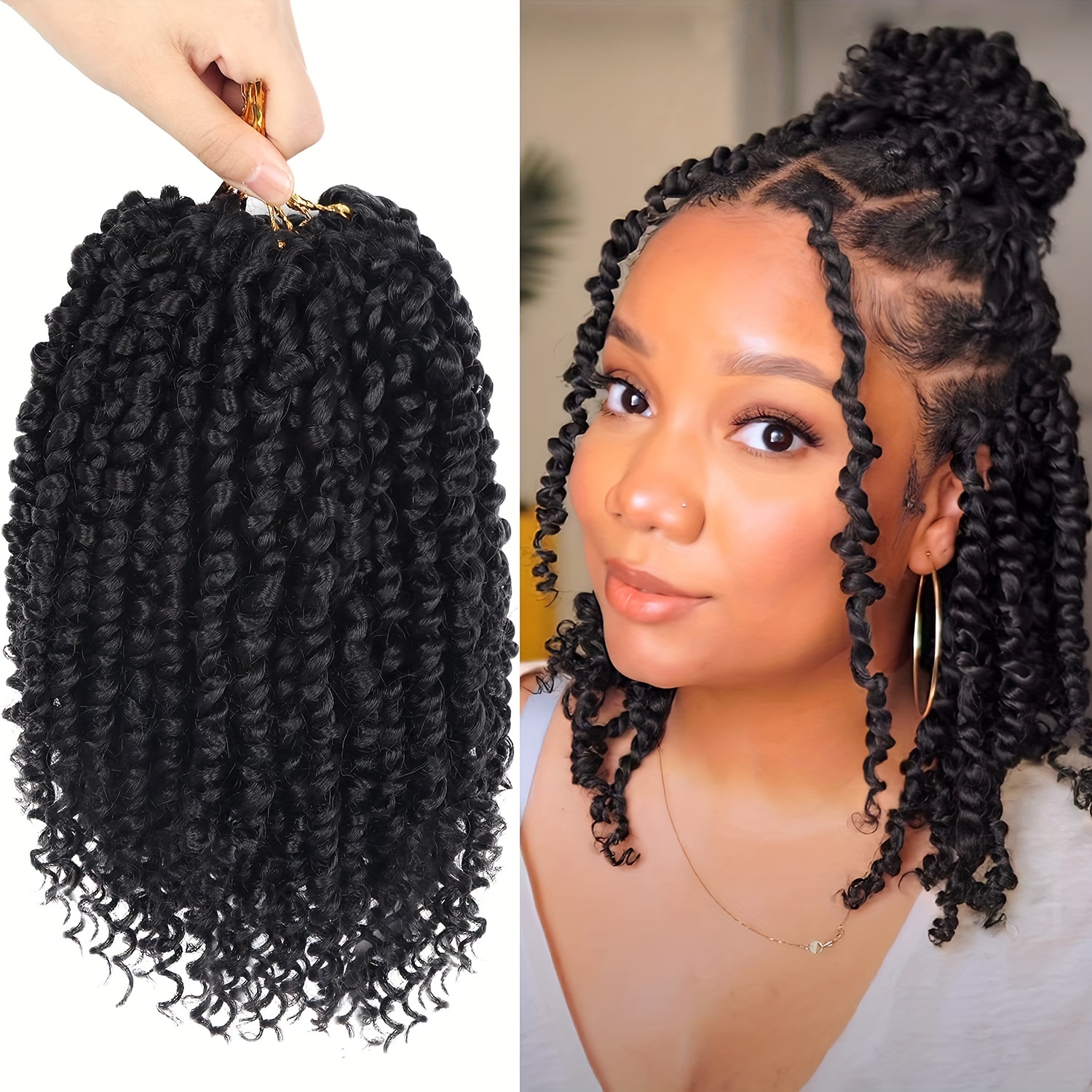 108 Strands Passion Twist Hair Extensions Pre Looped - Temu
