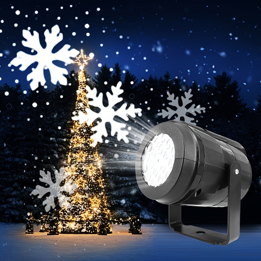 Usb Power Snowflake Christmas Projector Outdoor Led - Temu