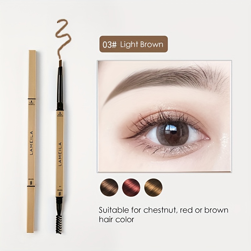 Brush Eyebrow Pencil Shaping Waterproof Long-lasting Non-fading Sweat-proof Brow Pencil Beginner Makeup Tool