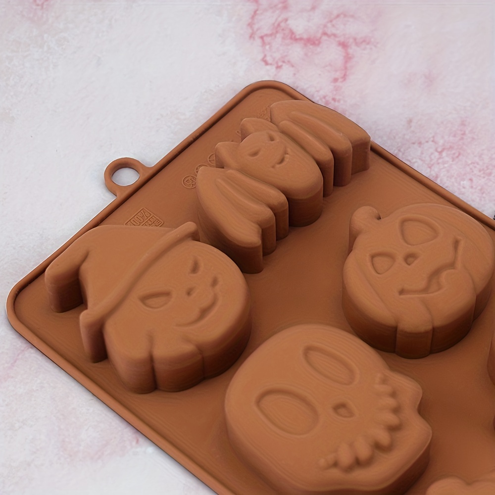 Halloween Silicone Chocolate Candy Mold Pumpkin Ghost Shape - Temu