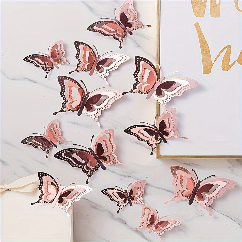 Décoration de fête papillon violet, arrière-plan d'anniversaire pour  filles, accessoires de décoration pour fête prénatale pour enfants,  arrière-plan