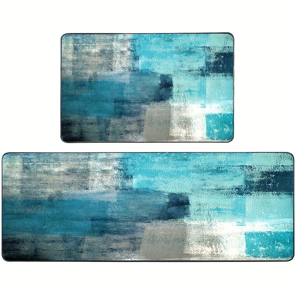 Liquify – Brown, Turquoise, Teal, Black, White Bath Mat for Sale by Elsy's  Art