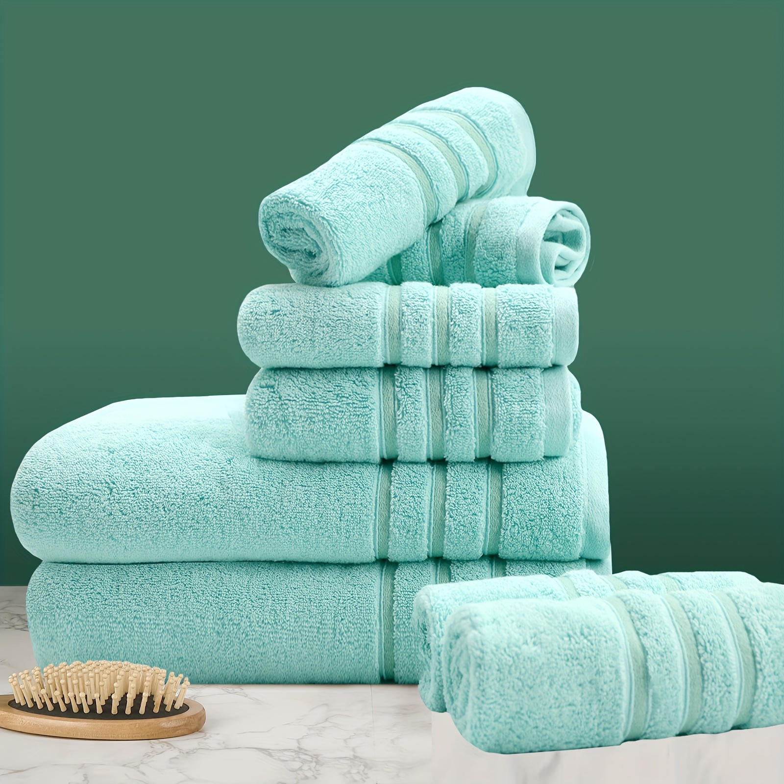 Soft Cotton Towel Set, Soft & Fluffy Bathroom Towels, 2 Bath Towels, 2 Hand  Towels & 4 Face Towels - Temu