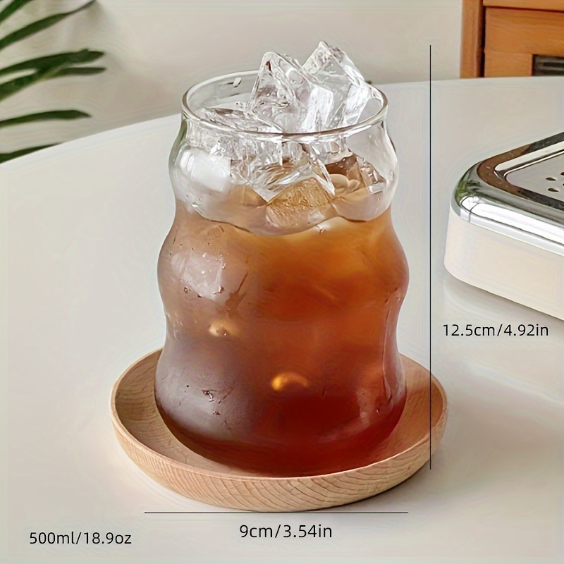Cloud Cup Smooth Surface, Irregular Shaped Drinking Glass, Wavy Clear Glass  Water Cup, Iced Coffee Cups, Cute Drinking Cups, Summer Winter Drinkware,  Home Kitchen Items - Temu
