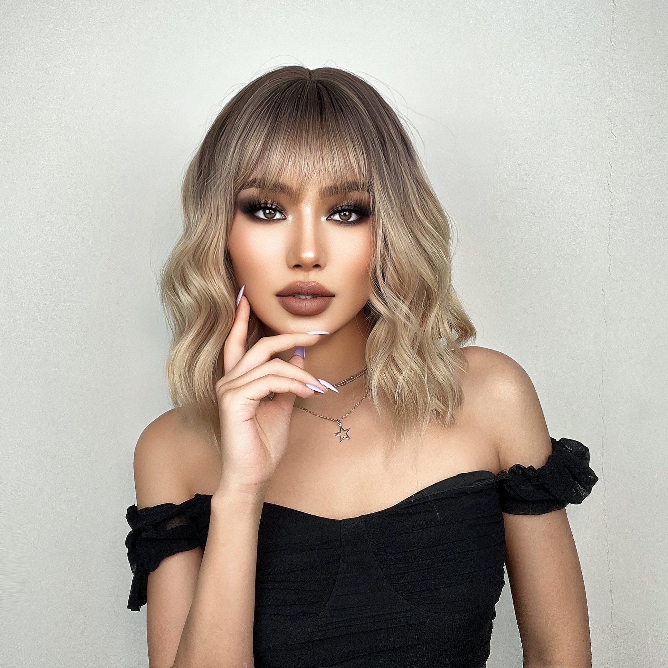 Short trendy clearance wigs