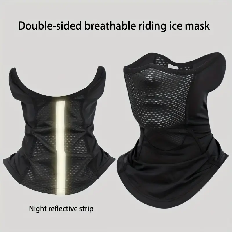 1pc summer outdoor camping fitness exercise sunscreen neck cover breathable ice silk riding mask 0