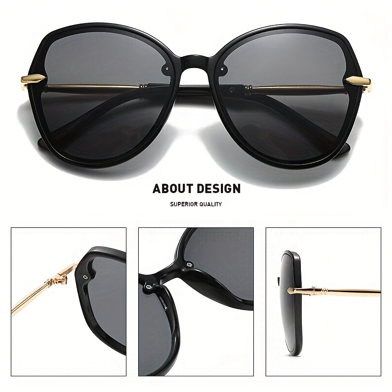   chic oval   fashion for women gradient lens semi rimless design with gift box   driving   details 0