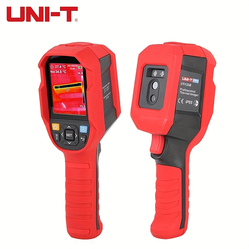Industrial Thermal Imaging Camera, 120x 90 IR Resolution/10800 Pixels, 25Hz  Refresh Rate, Portable Handheld Infrared Thermal Imager -4°F~752°F Tempera