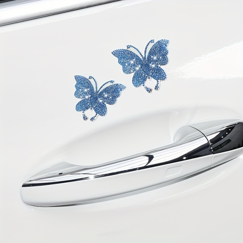 Add Sparkle To Your Car With Inlaid Rhinestone Butterfly Car