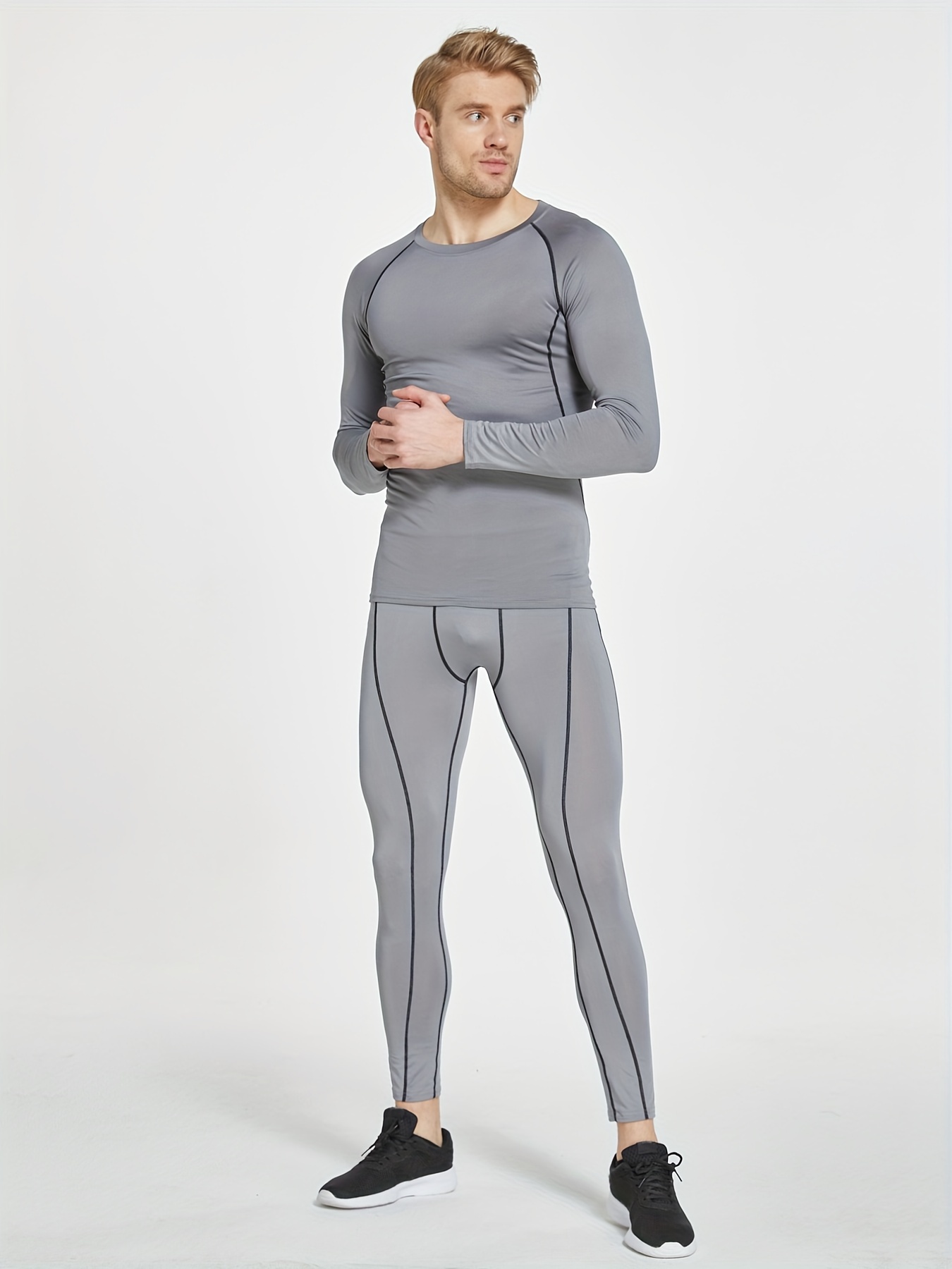 Camiseta de compresión de secado rápido para hombre, ropa manga corta  ajustada para correr, gimnasio, fitness