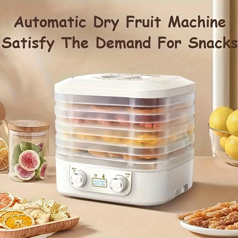 Food Dehydrator, Dehydrator With Large Drying Space, 360° Circulating Hot  Air Efficient Drying, Digital Adjustable Timer And Temperature Control,  Dehydrators For Food And Jerky, Suitable For Fruits, Vegetable, Meats & Dog  Treats 