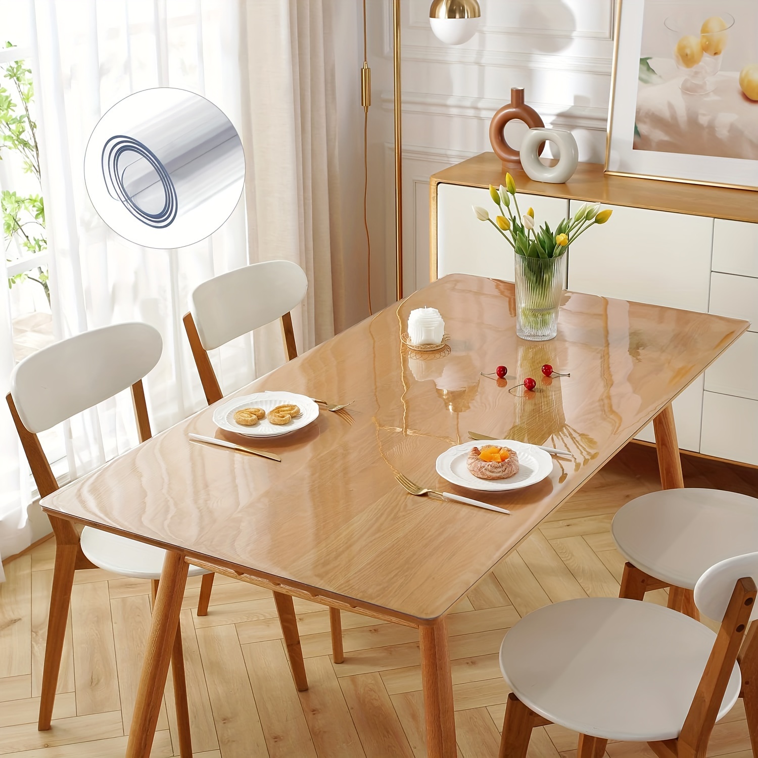 Comprar Protector de mesa, elegante, fácil de limpiar, suministro de paño  de comedor de cocina antiencogimiento