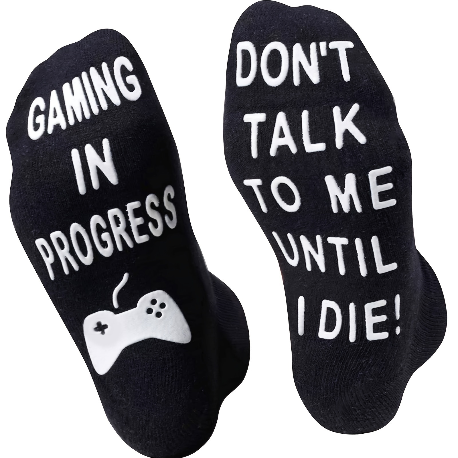 Chaussettes Gamer pour hommes. Laissez-moi tranquille, je joue à des jeux  vidéo. Chaussettes fantaisie amusantes. Cadeau jeu vidéo. Cadeau gamer pour  adolescents. lui, bas de Noël -  France