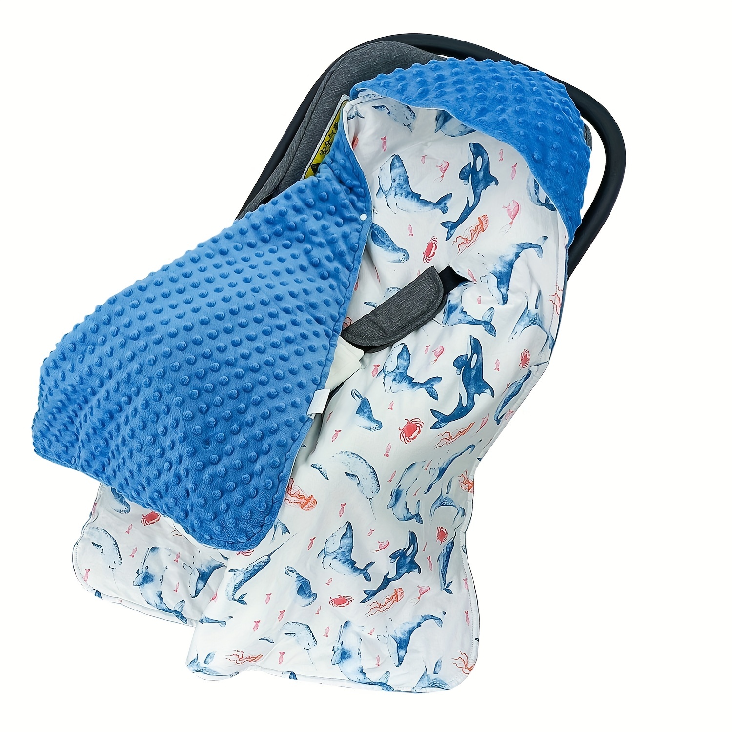 Double sided baby outlet wrap for car seat