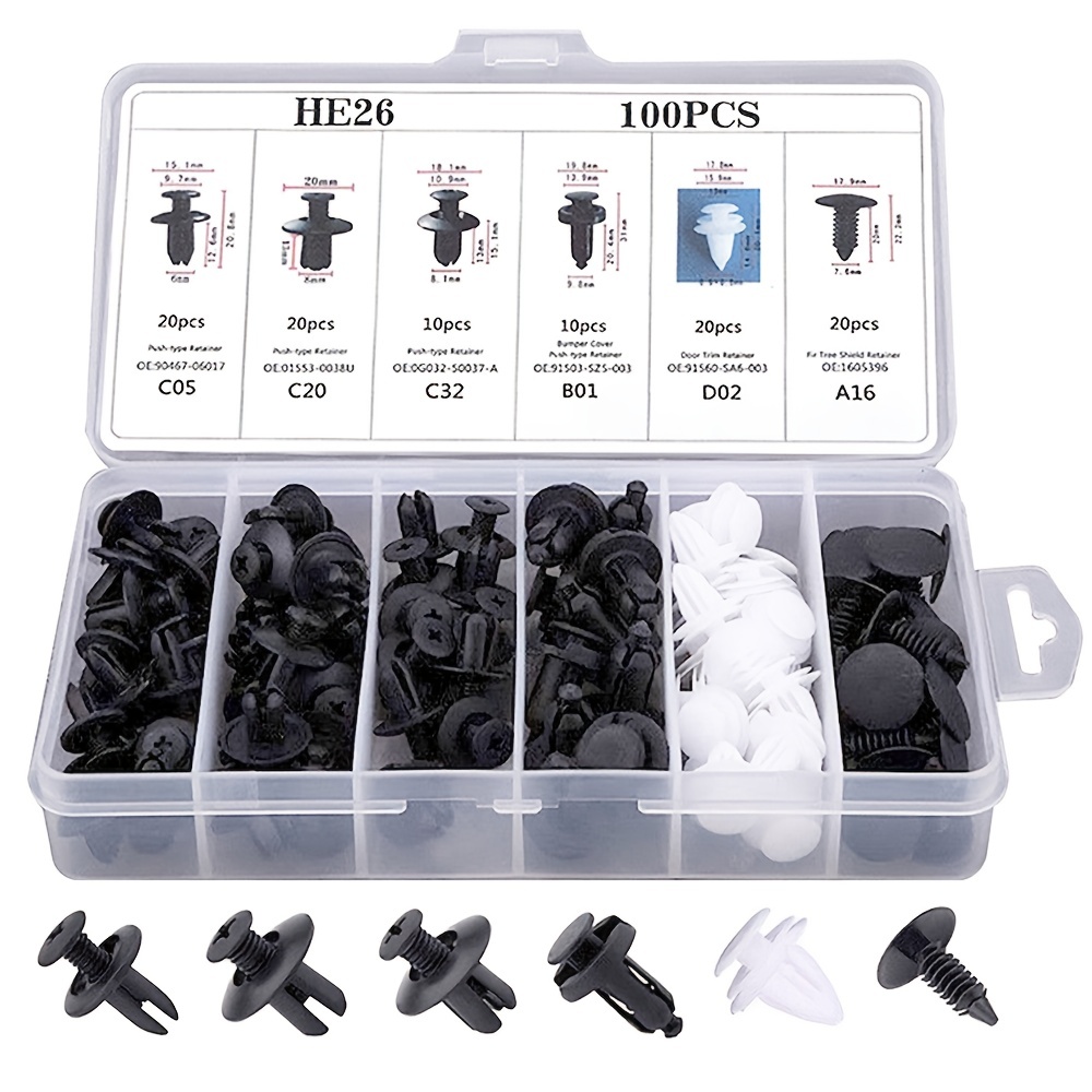 425 PCS Auto Clips Car Body Retainer Assortment Clips Set - Plastic Auto  Push Rivets for Tailgate Handle Rod Clip Retainer - 19 MOST Popular Sizes  Car Clips - Comes with 1