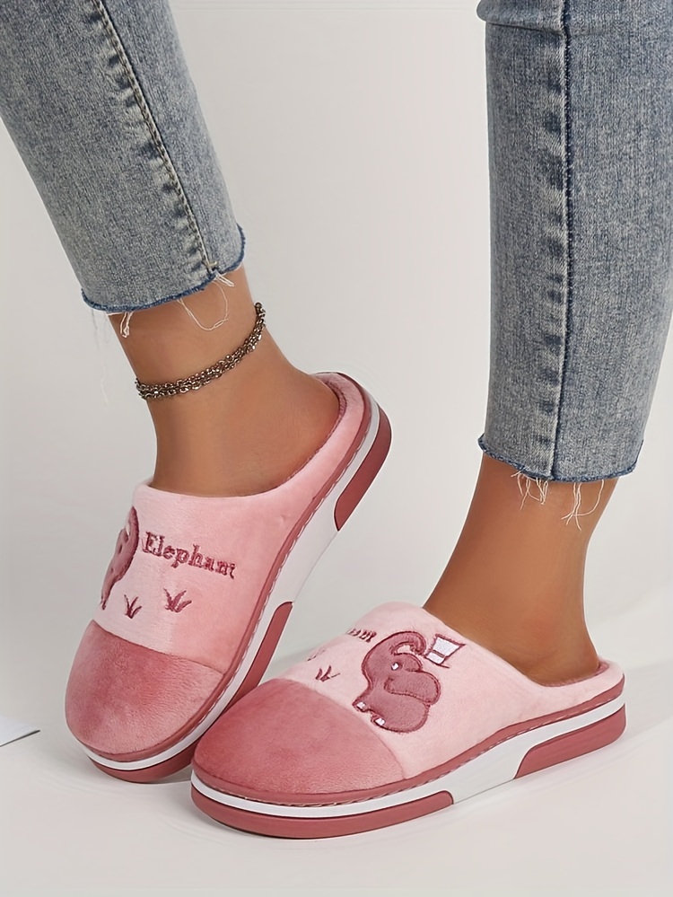 zapatillas elefante grises acogedoras mujeres cálidas Temu Chile