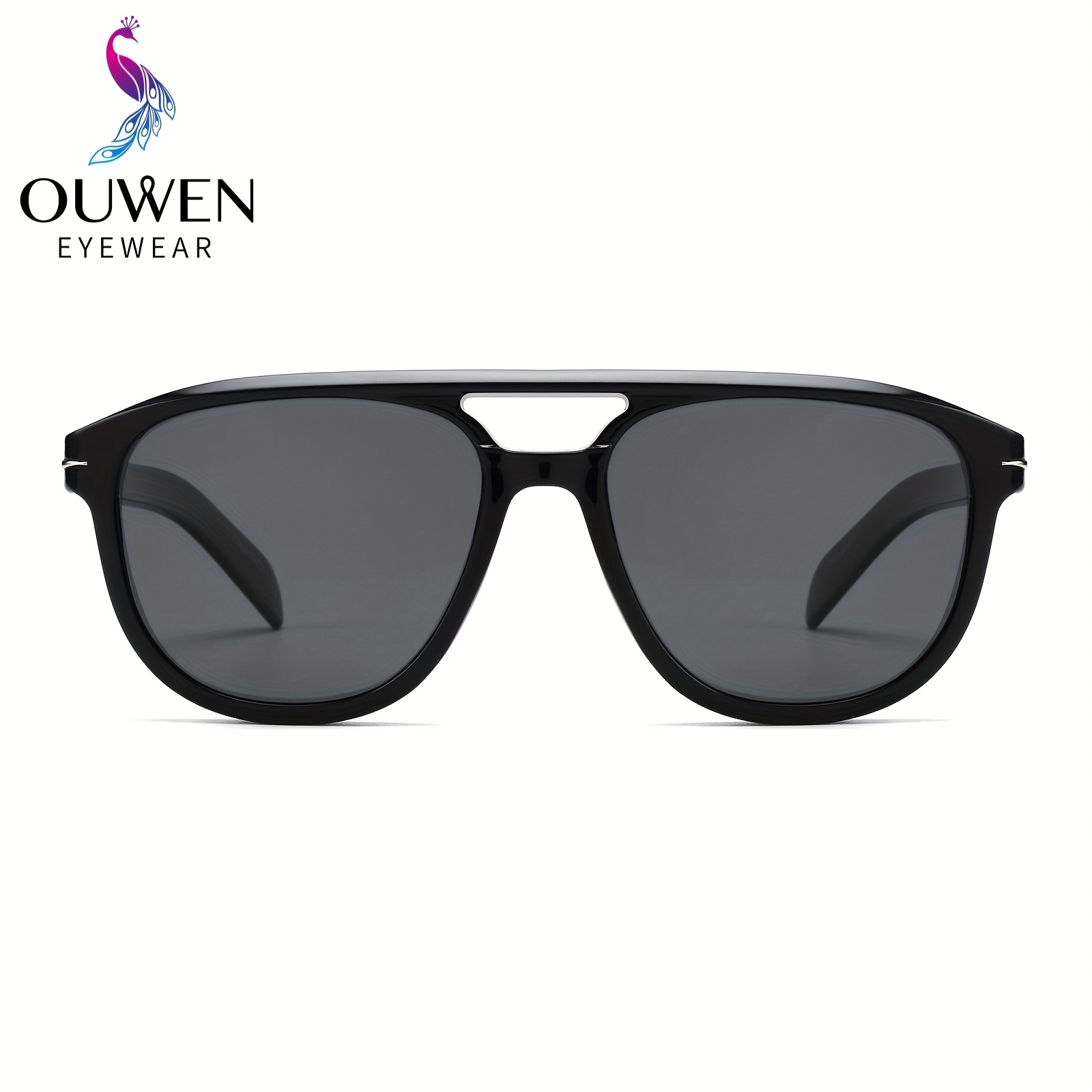 Classic Polarized Square Aviator Sunglasses for Men