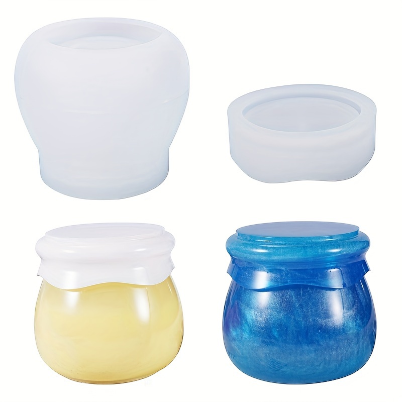 Jar Resin Molds Silicone Pudding Jar Resin Molds With - Temu
