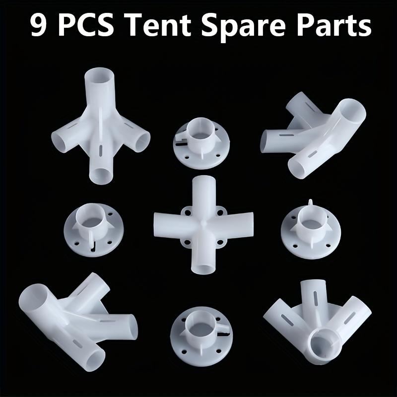 4 PCS Connector 4 Way Centre Connector PVC Fitting Spare Parts For 3x3m  Gazebo Awning Tent Feet Gazebo Replacement Parts 25/19mm 