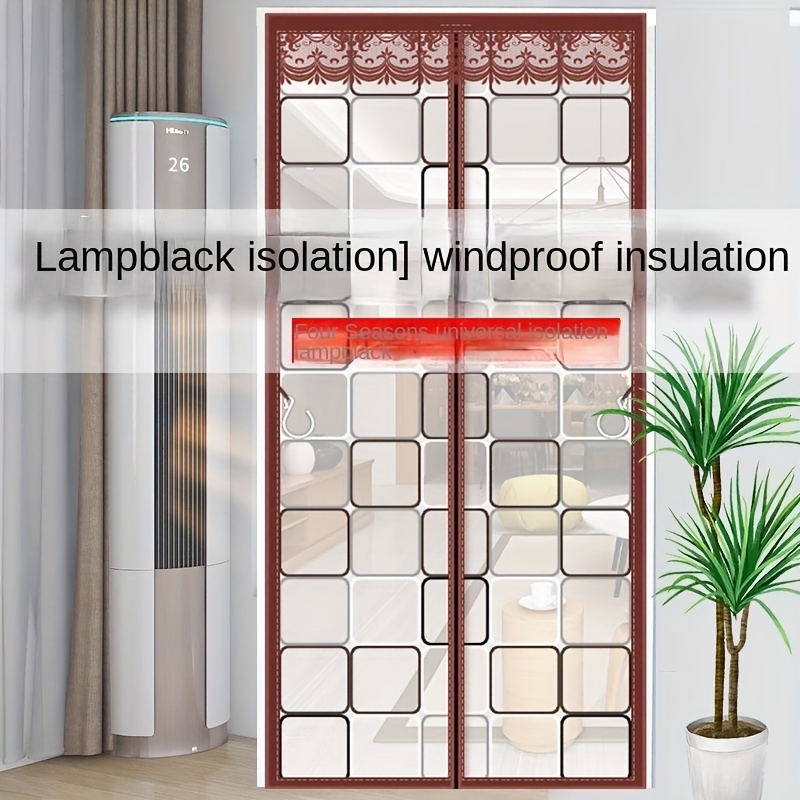 Magnetic Screen Door in Winter for Household Coldproof Door Screen  Waterproof Thicken Door Cutain with Cotton Warm Self-Closing