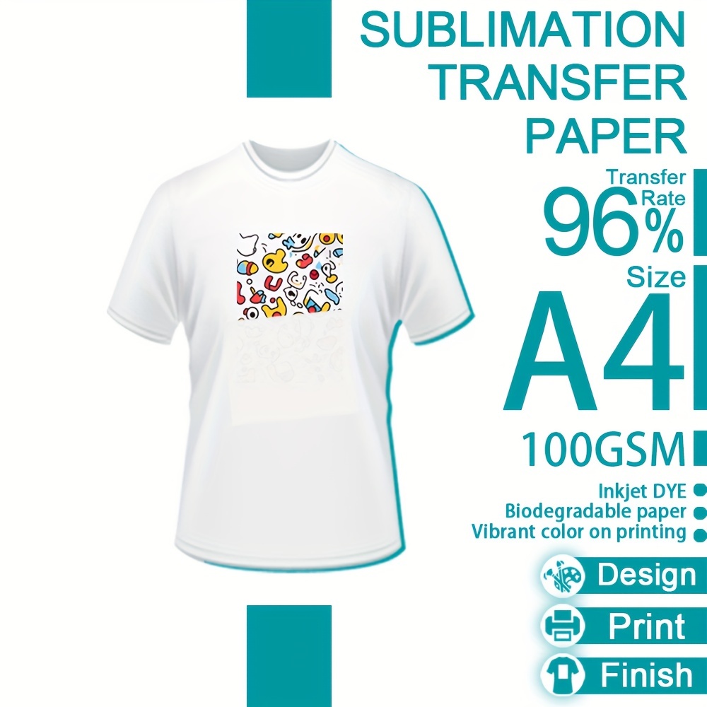 Sublimation Paper A4 For Any Inkjet Printer Easy To Transfer - Temu Mexico