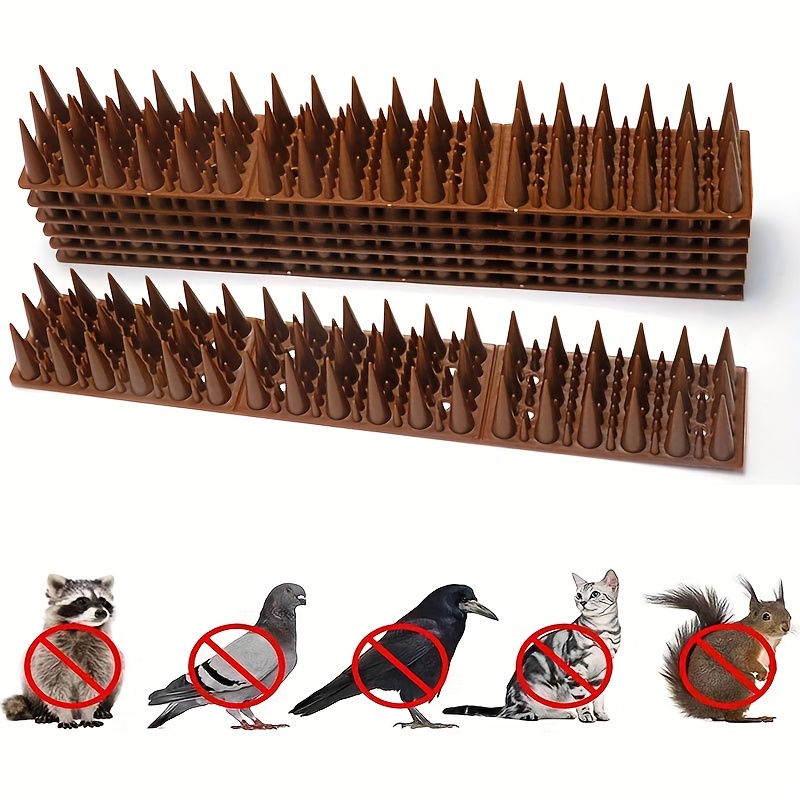 Anti Bird Pigeon Cat Anti-theft Repelling Spikes Fence Deterrent Plastic  Wall Spike