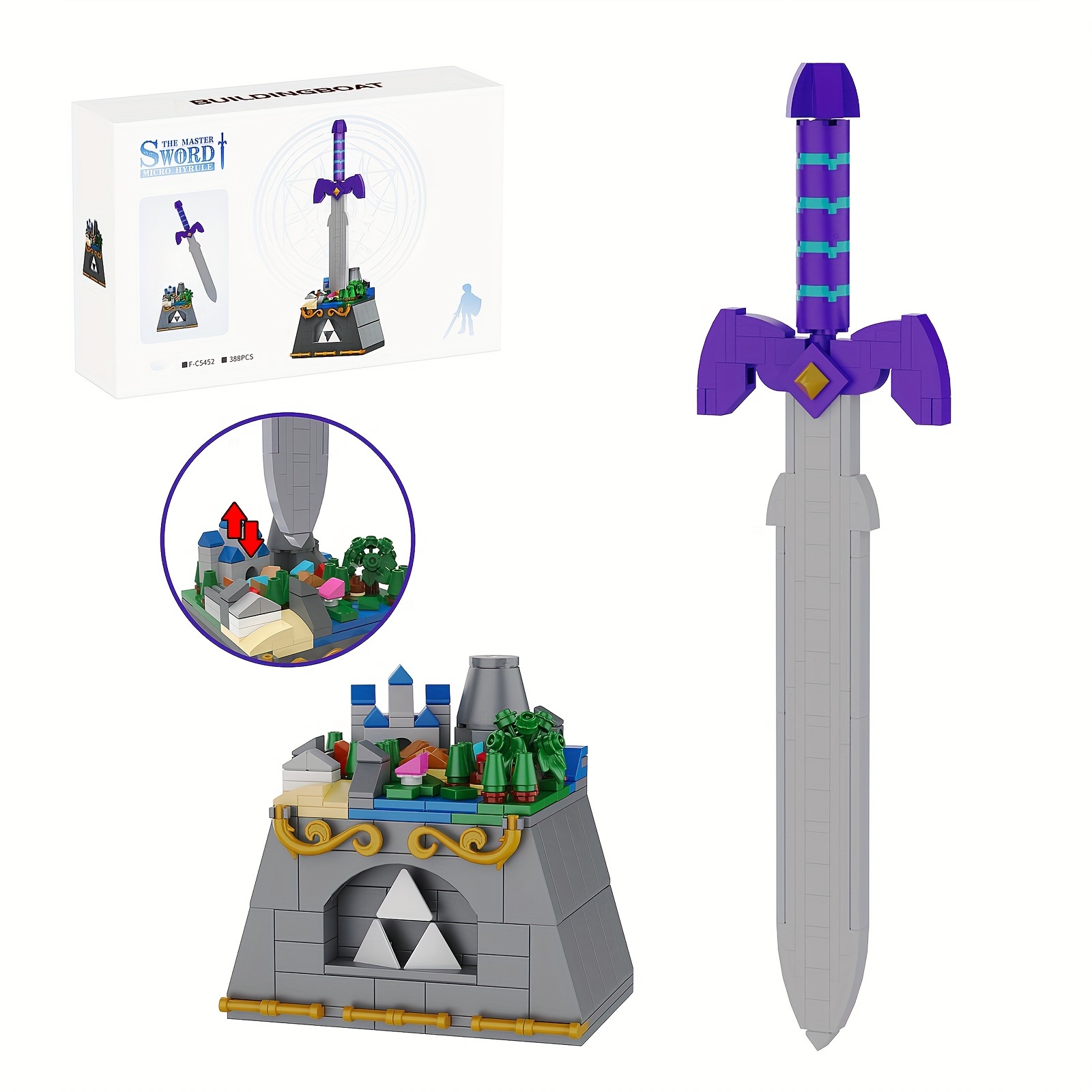 Anime Building Blocks Weapon Scabbard Set - A Magical Thousand Blades Toy  For Boys - Educational & Fun Gift Idea!, Christmas/halloween/thanksgiving  Gift - Temu