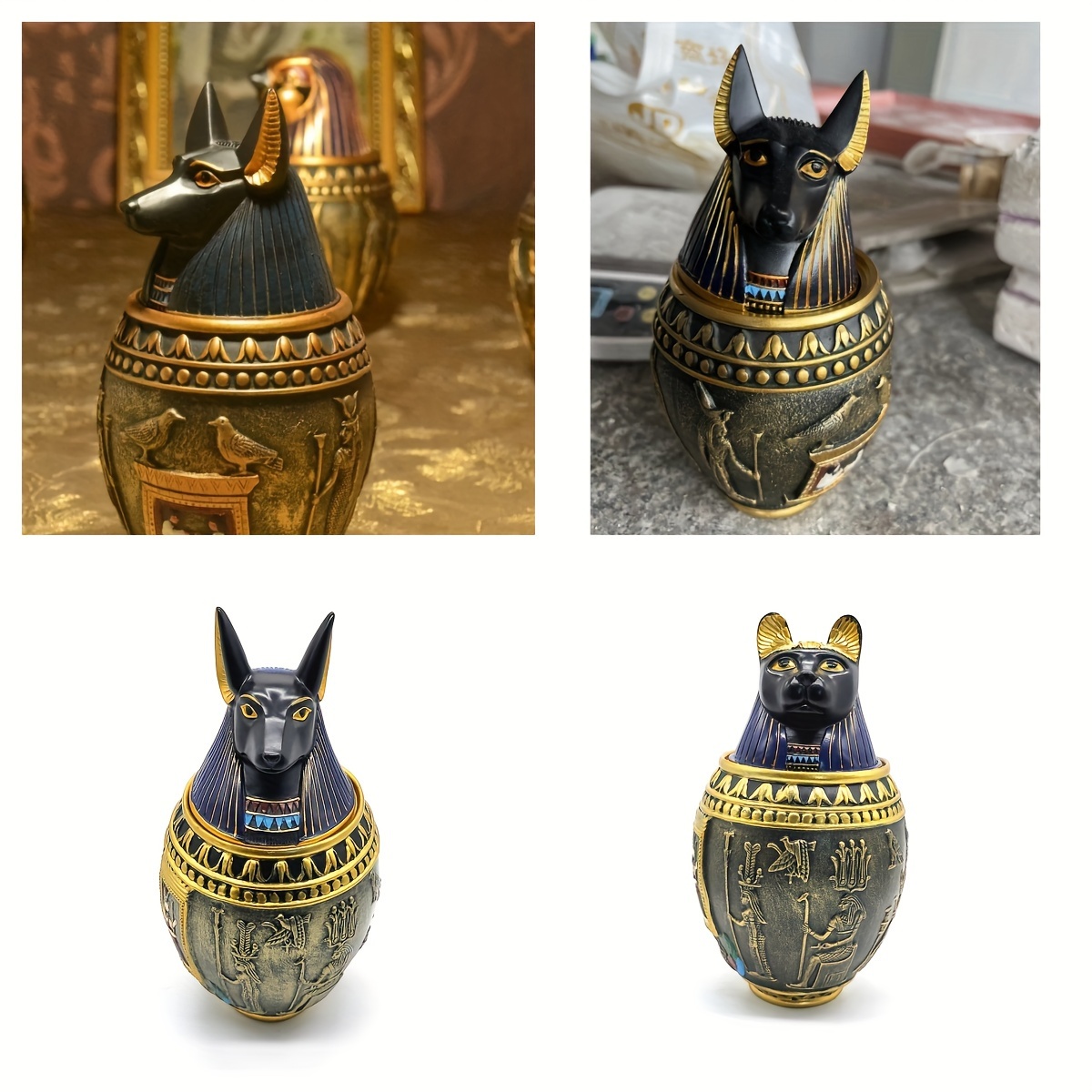 Ancient Egyptian Pharaohs Anubis Design Pet Urn Dog Ashes Temu