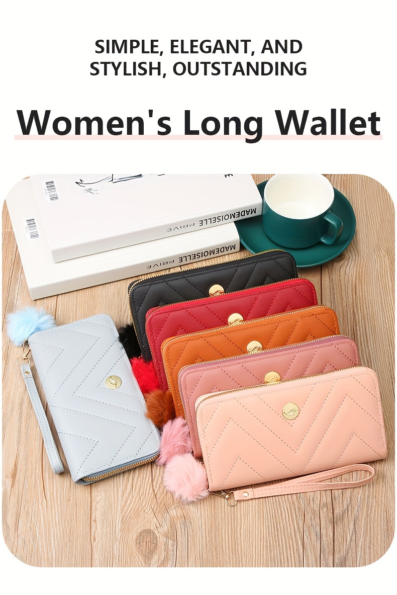 Fashionable & Minimalist Multi-slot Zipper Coin Purse Women's