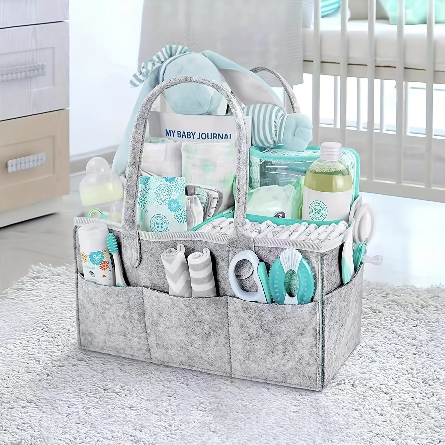 Baby Diaper Caddy Organizer Nursery Basket Set A Baby Basket - Temu