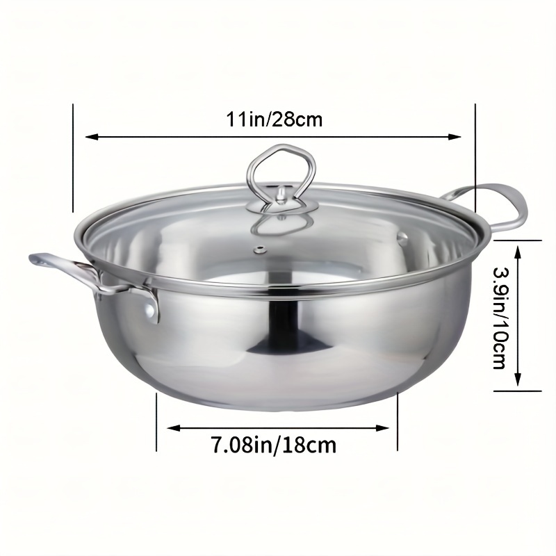 Stockpot With Glass Lid, Stainless Steel Cooking Pot, Soup Pot, Dishwasher  And Oven Safe, Kitchen Utensils, Kitchen Gadgets, Kitchen Accessories, Home  Kitchen Items - Temu