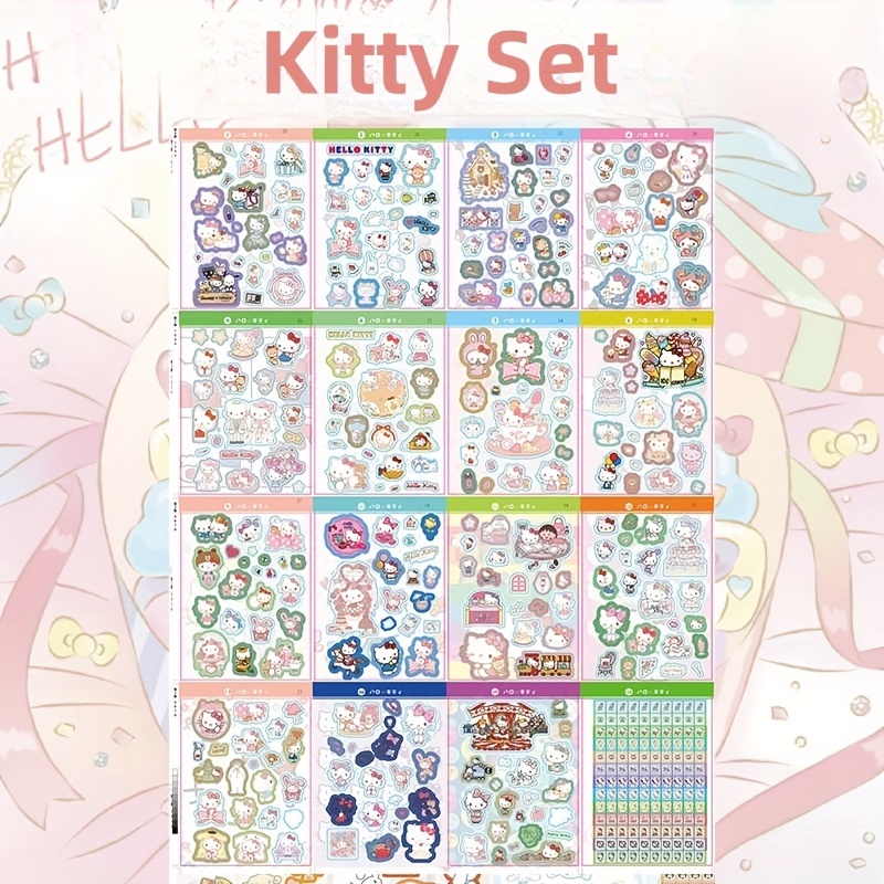 450Pcs Sanrio Kawaii Sticker Book Cartoon Cute Stickers Mymelody