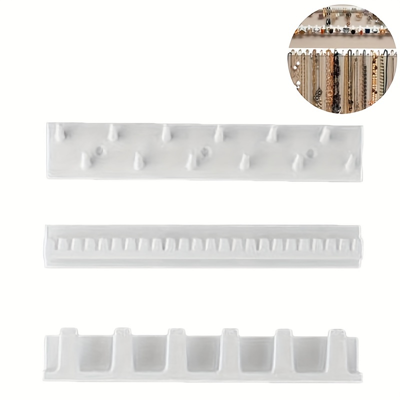 White Paste Wall Hanging Storage Jewelry Hooks Jewelry - Temu