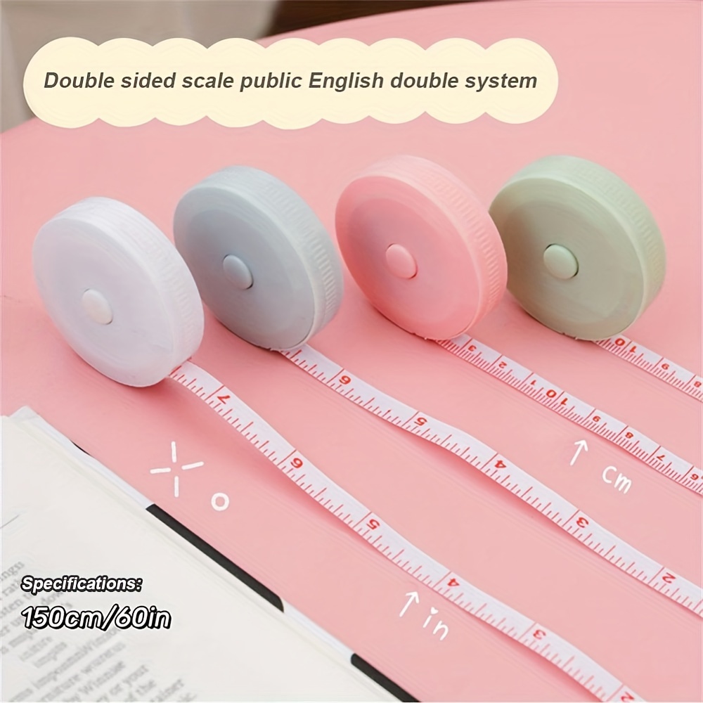 1.5m/60inch Soft Tape Measure Double Scale Ruler Body Sewing Flexible Ruler  For Weight Loss Body Measurement Sewing Tailor Craft