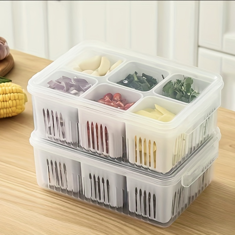 Tiitstoy Household Refrigerator Kitchen Storage Box Sealed Fruit Food  Fresh-Keeping Box Food Containers Sealable Containers Clear Cereal Storage  Containers Airtight Food 