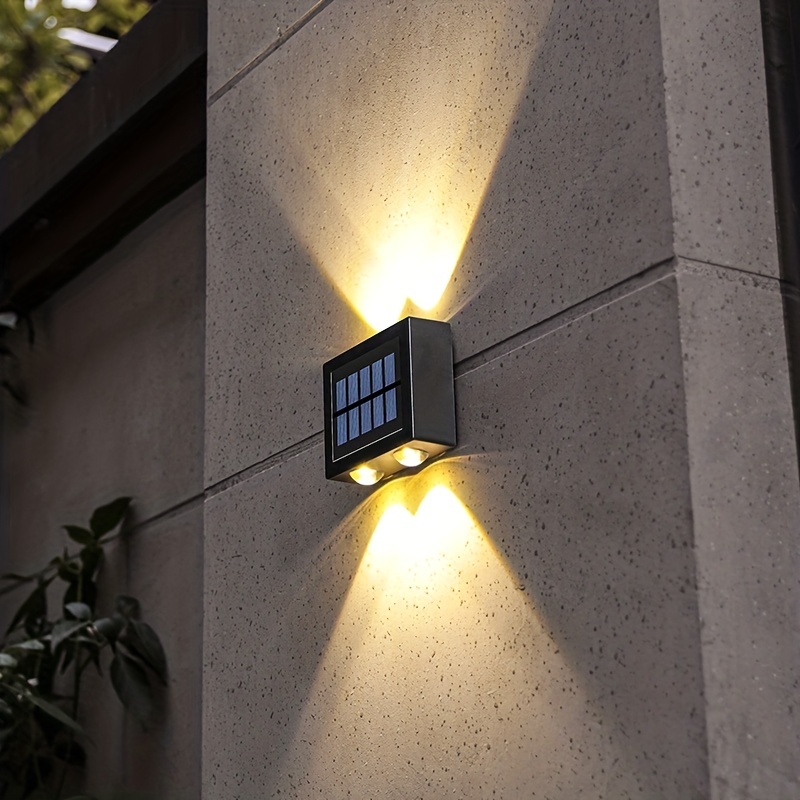Luz Led Solar Para Exteriores, Lámpara Cuadrada De Pared, Sensor