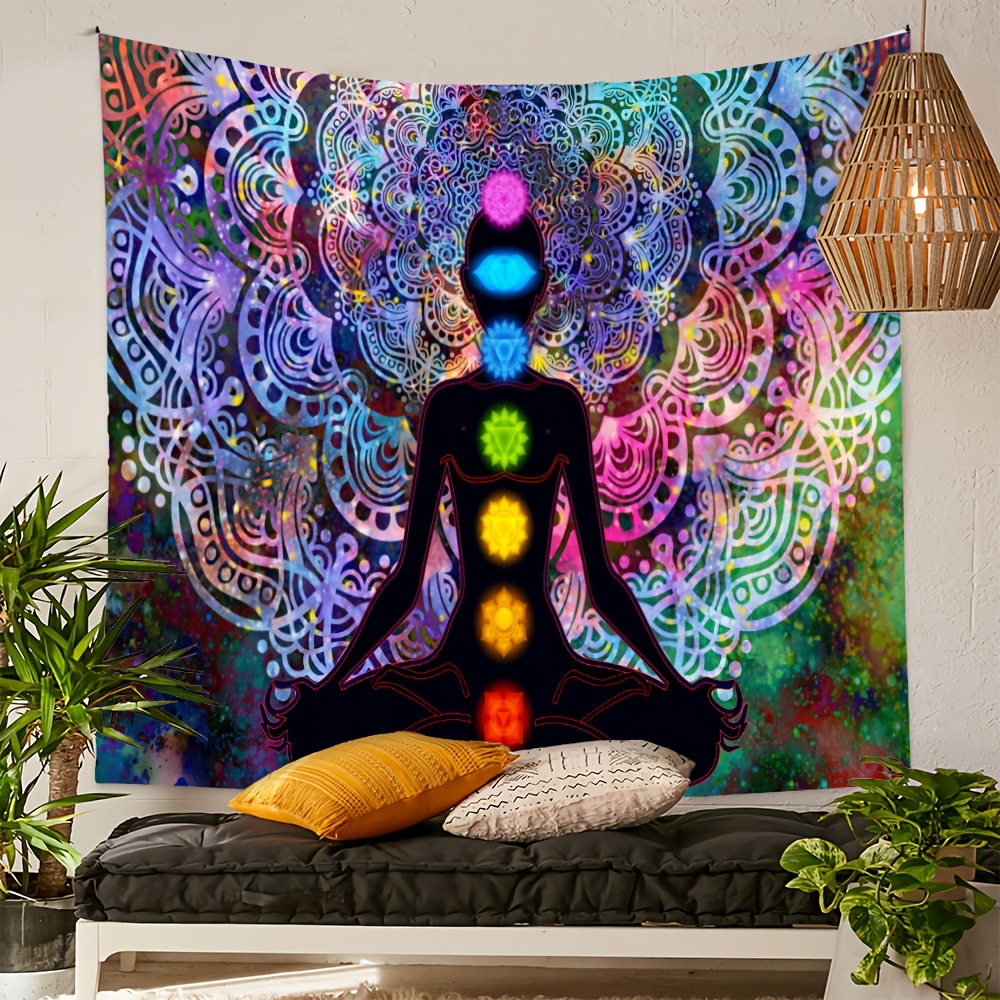 Forest Boho Yoga Mat Large Size Home Decor Art Forest Wall