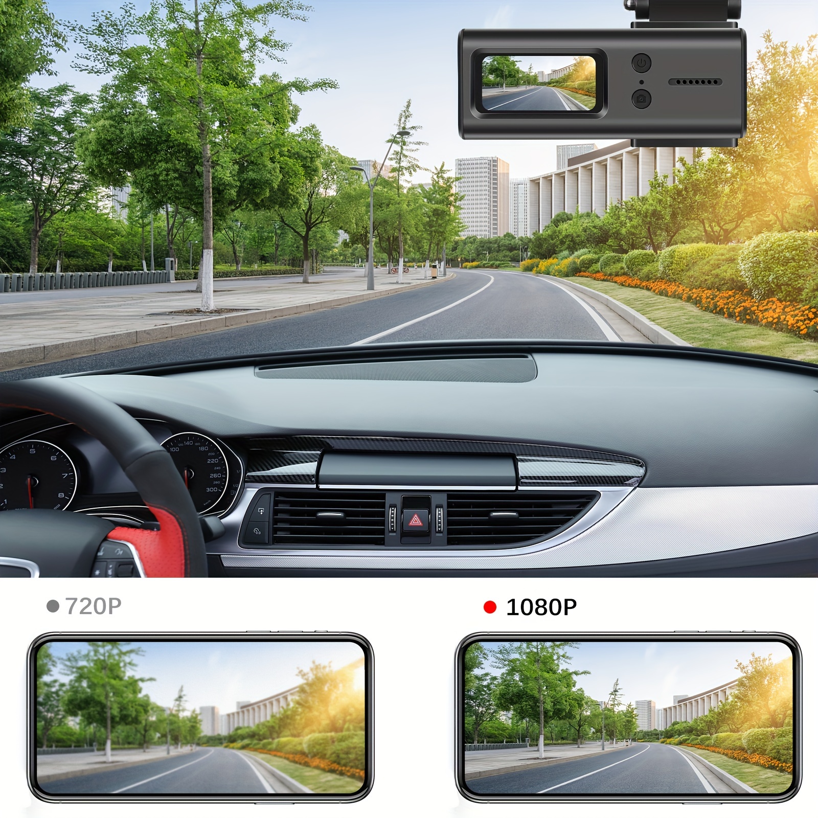 Car Dash Cam with Wifi and App